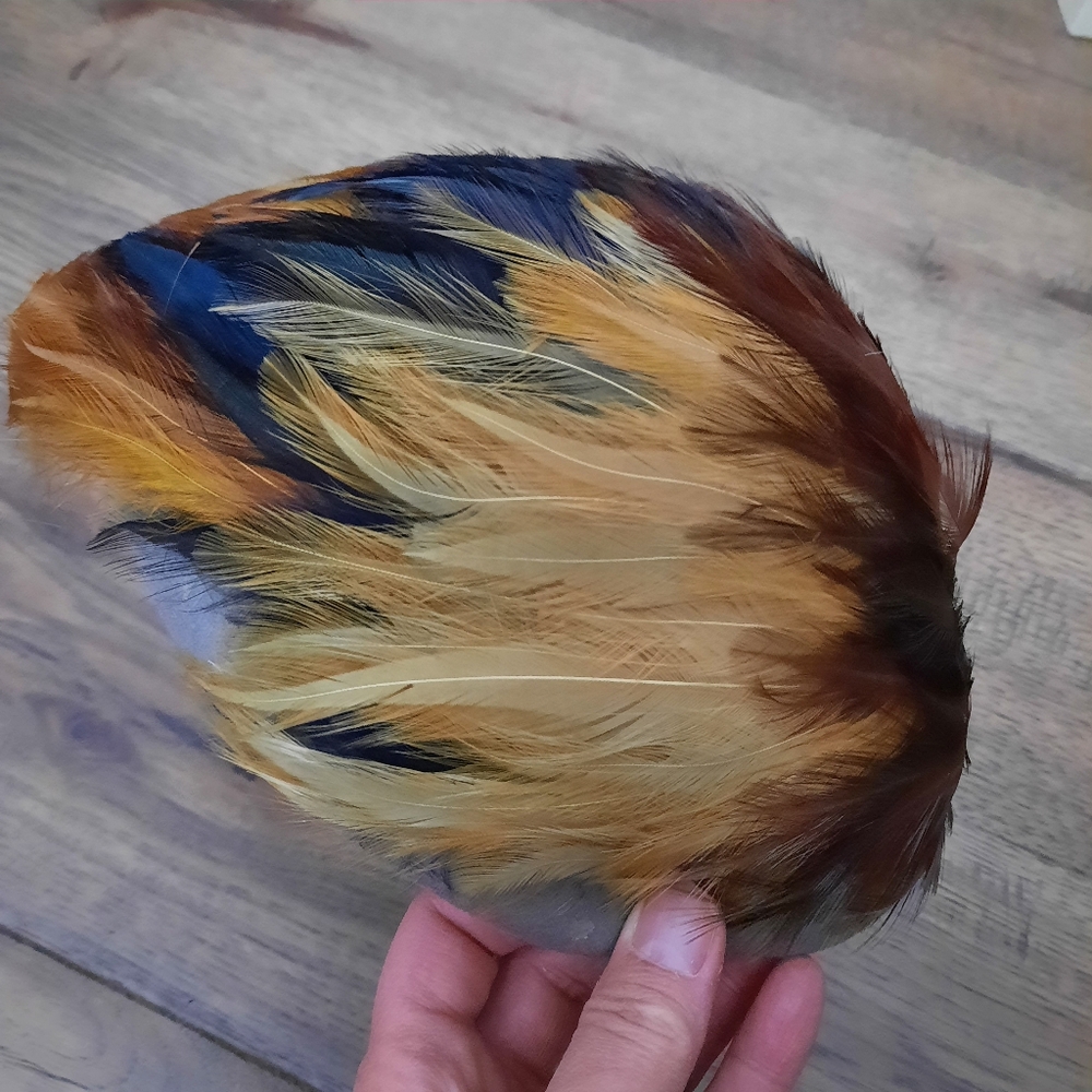Vintage Felt Hat With Feathers